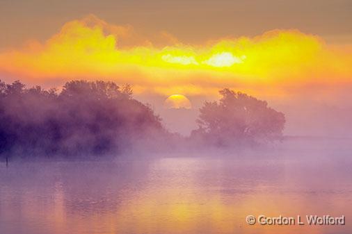 Misty Sunrise_28193.jpg - Photographed along the Rideau Canal Waterway near Smiths Falls, Ontario, Canada.